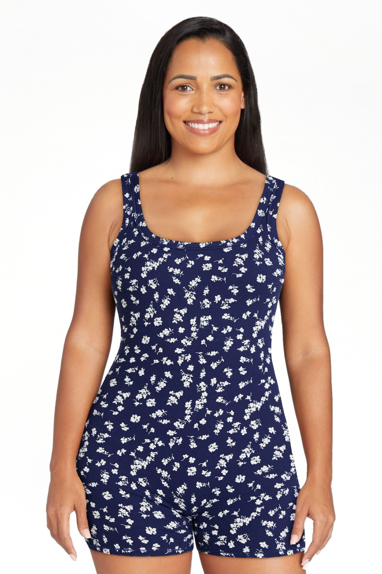 No Boundaries Cotton Stretch Ribbed Cozy Romper, Women’s XS-XXXL | Walmart (US)