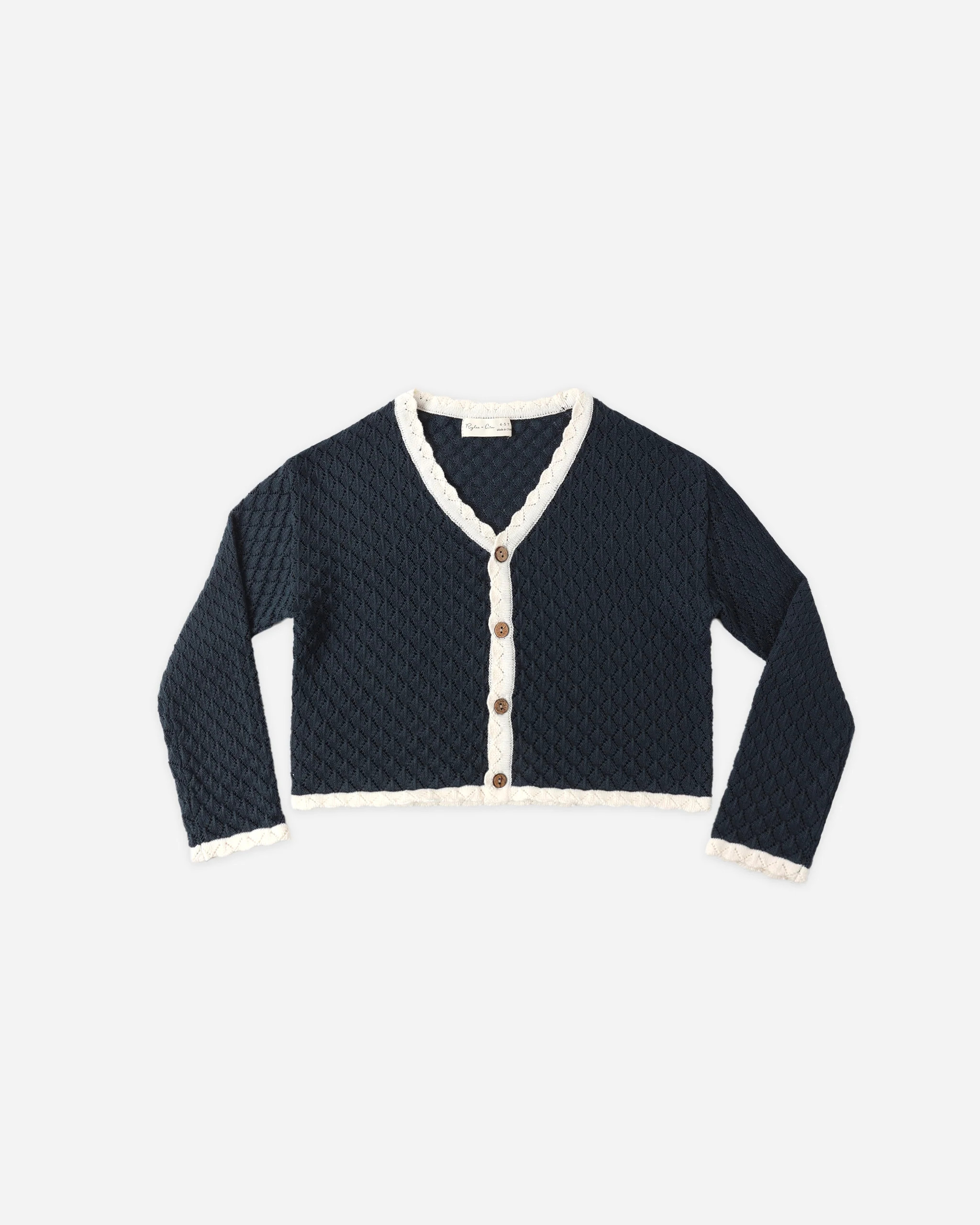 Ella Cardigan Navy | Rylee + Cru