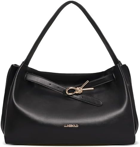 Hobo Bag for Women Soft Shoudler Handbags Slouchy Purses with Belted Detailing | Amazon (US)