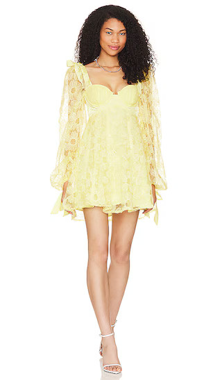 Kiersten Mini Dress in Yellow | Revolve Clothing (Global)