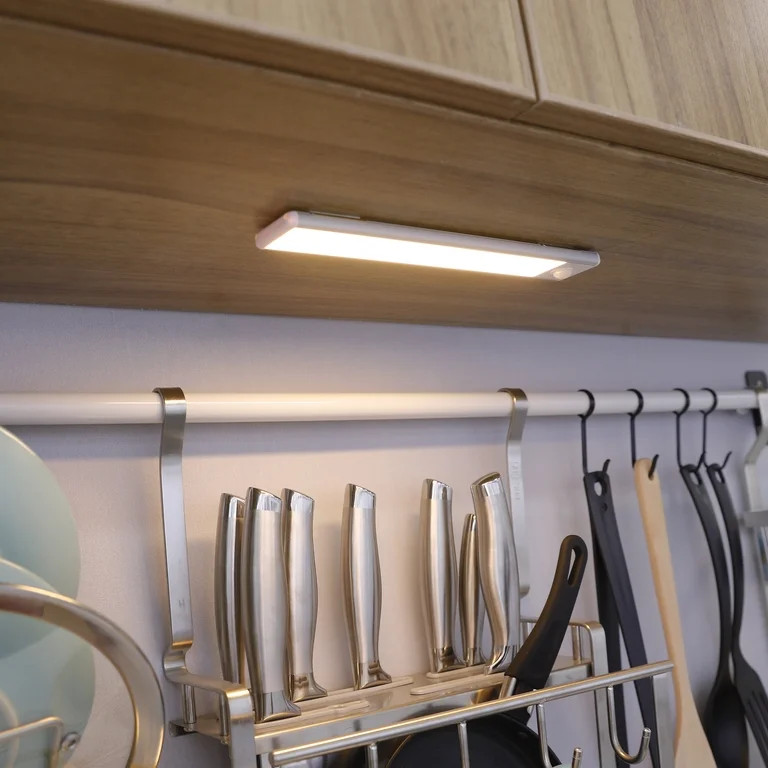 Great Value 9" 100 Lumens Rechargeable Under Cabinet Light, Soft White | Walmart (US)