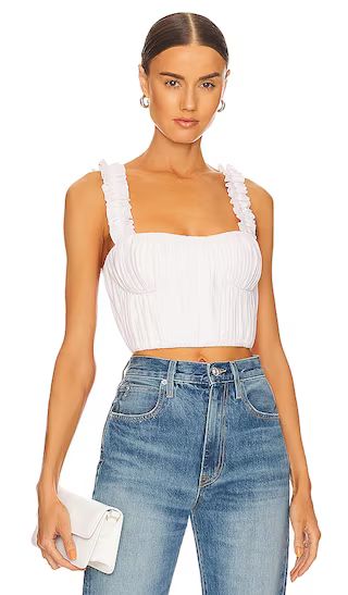 Twain Crop Top in White | Revolve Clothing (Global)