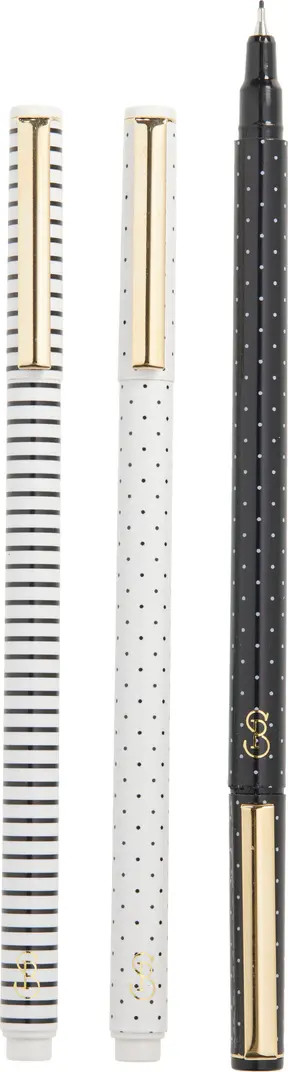 Stripey Set of 3 Felt Pens | Nordstrom