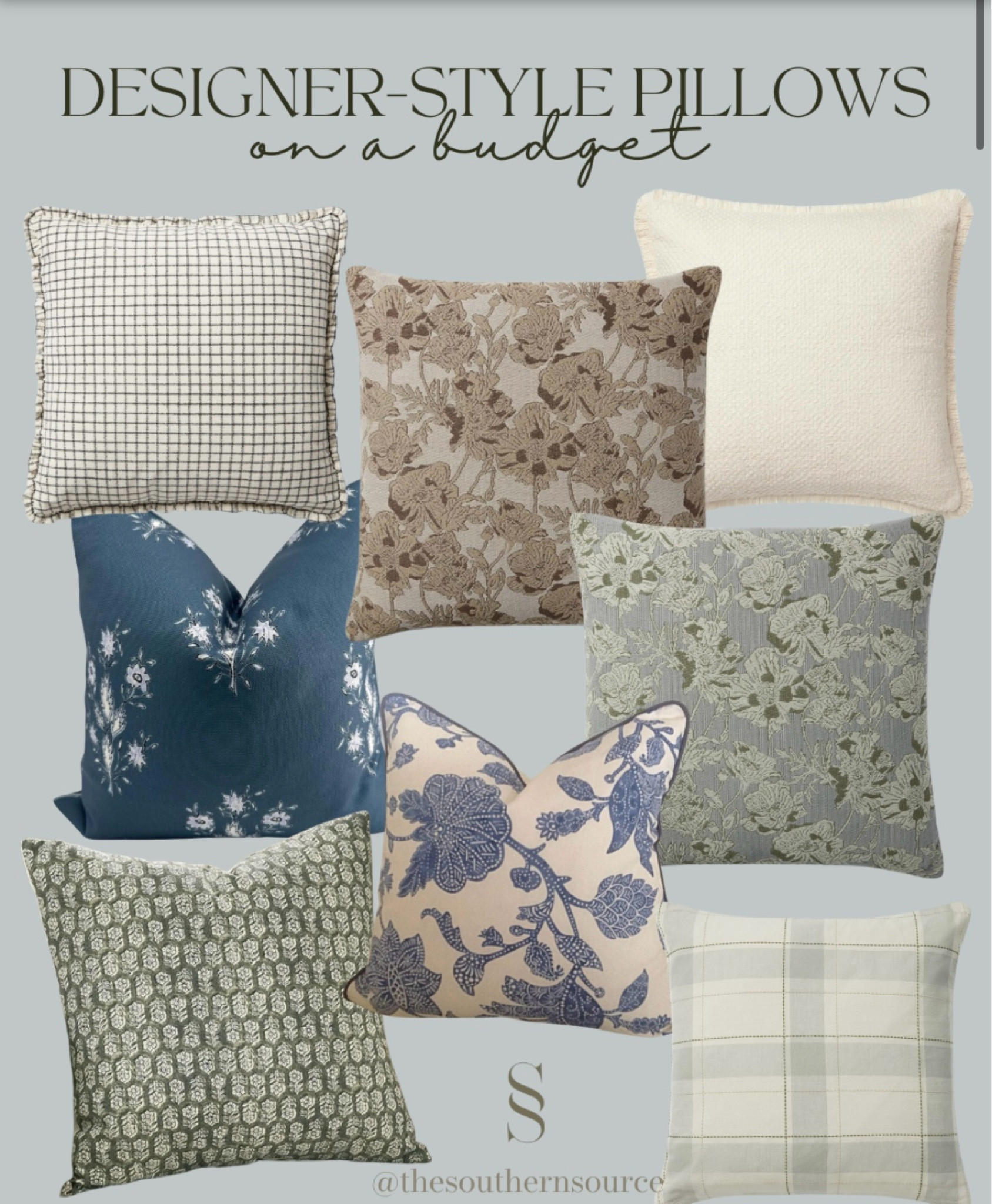 Elevate your decor with these high-quality pillows from Amazon, offering designer style without the designer price tag. Discover luxury on a budget with a range of chic designs to complement any room!

#LTKHome #LTKFindsUnder50 #LTKStyleTip