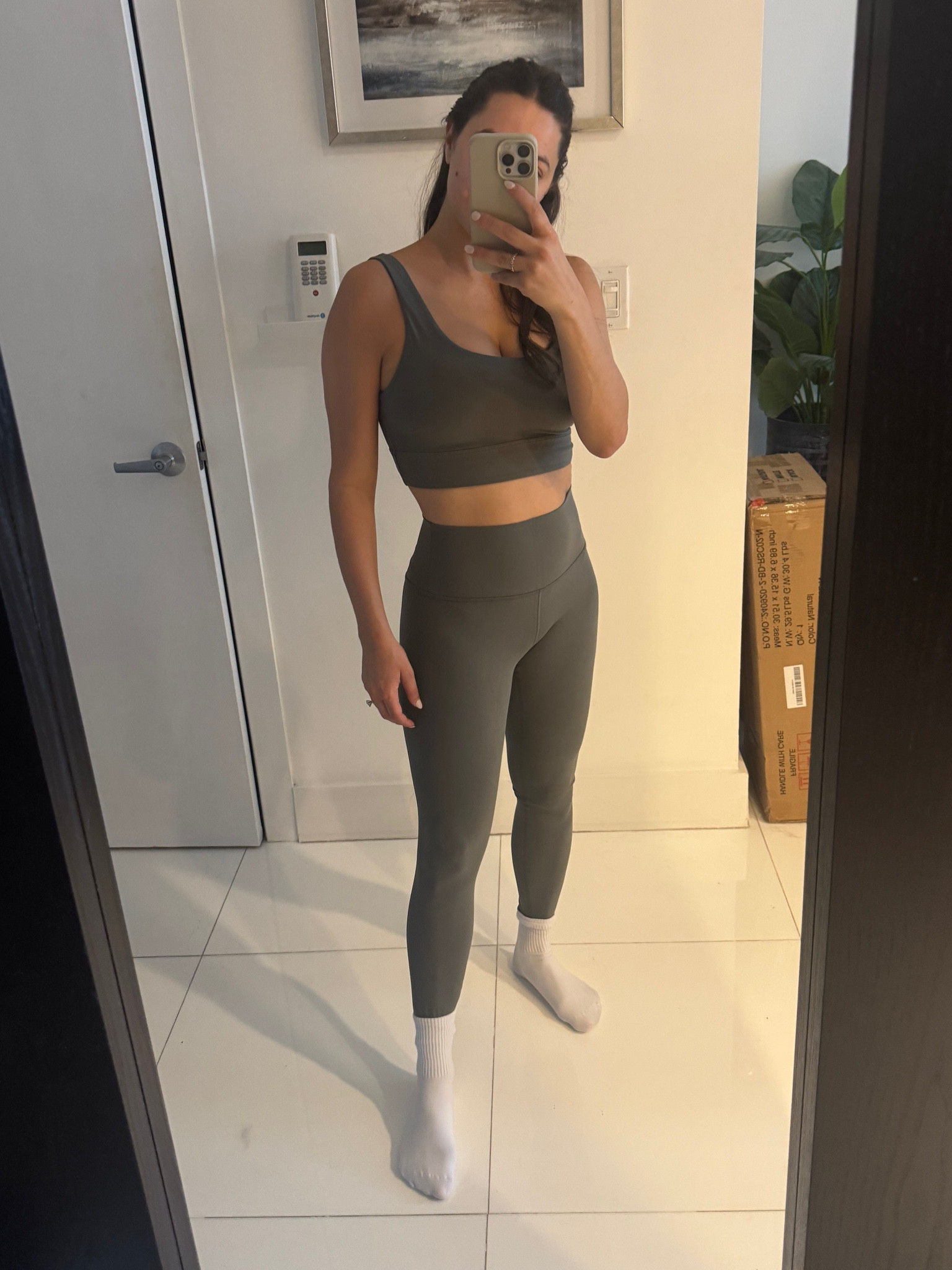Amazon workout set! Soo comfortable and cute. 
Top: M
Bottoms: S
Amazon high ankle white socks

#LTKFindsUnder50 #LTKPetite #LTKFindsUnder100