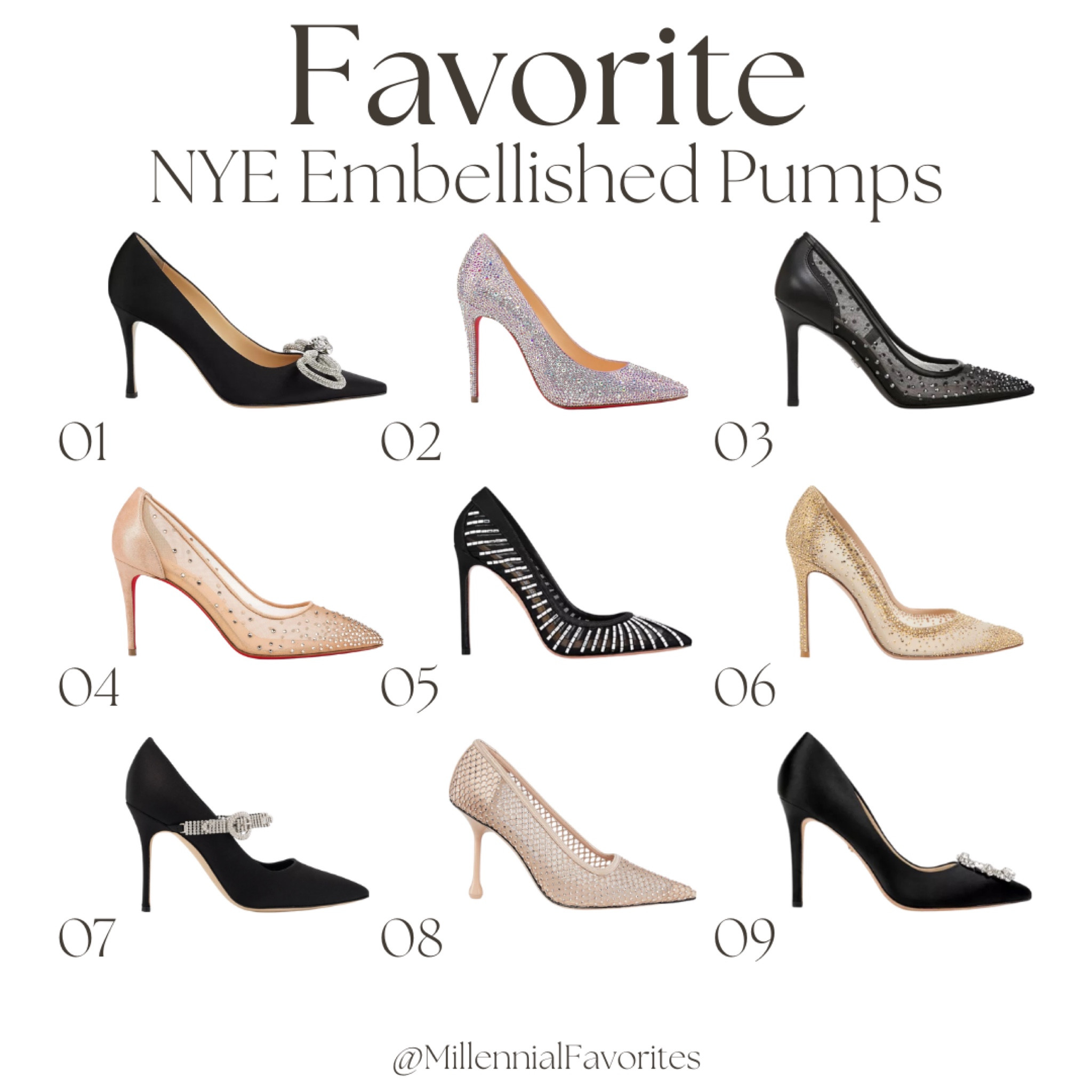 These are a few of my favorite New Year’s Eve Embellished Pumps! Which are you wearing to add some sparkle to your outfit?

#LTKHoliday #LTKStyleTip #LTKShoeCrush