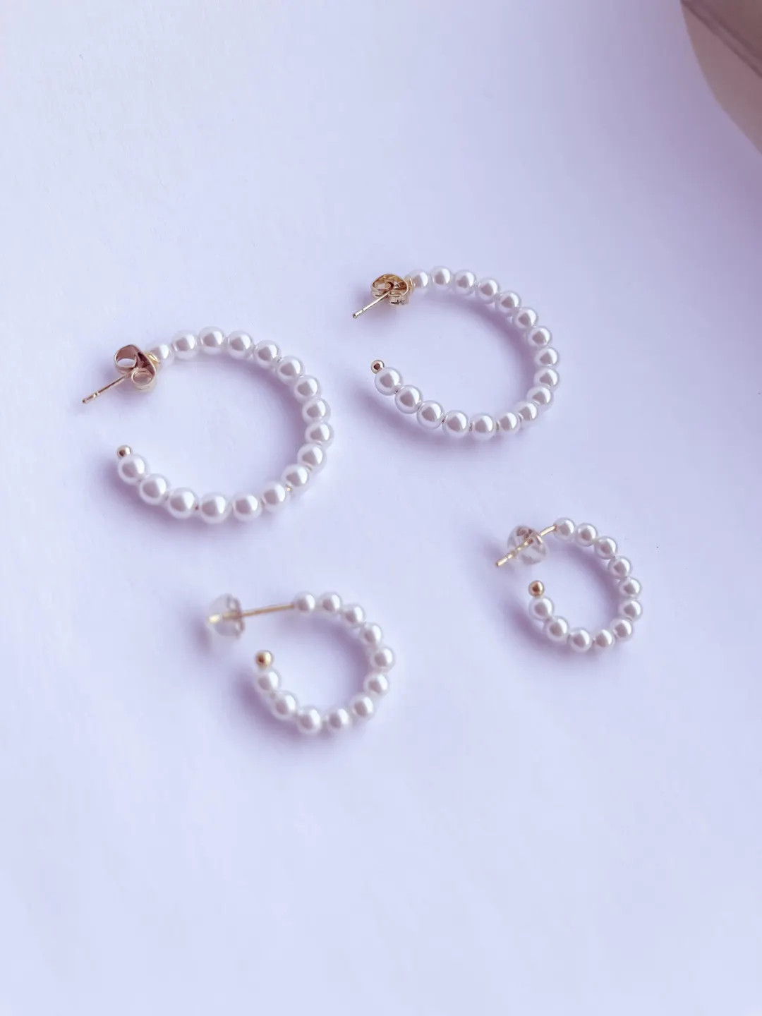 Pearl Hoop Earrings: 14k Gold Plated, Hypoallergenic - Etsy | Etsy (US)