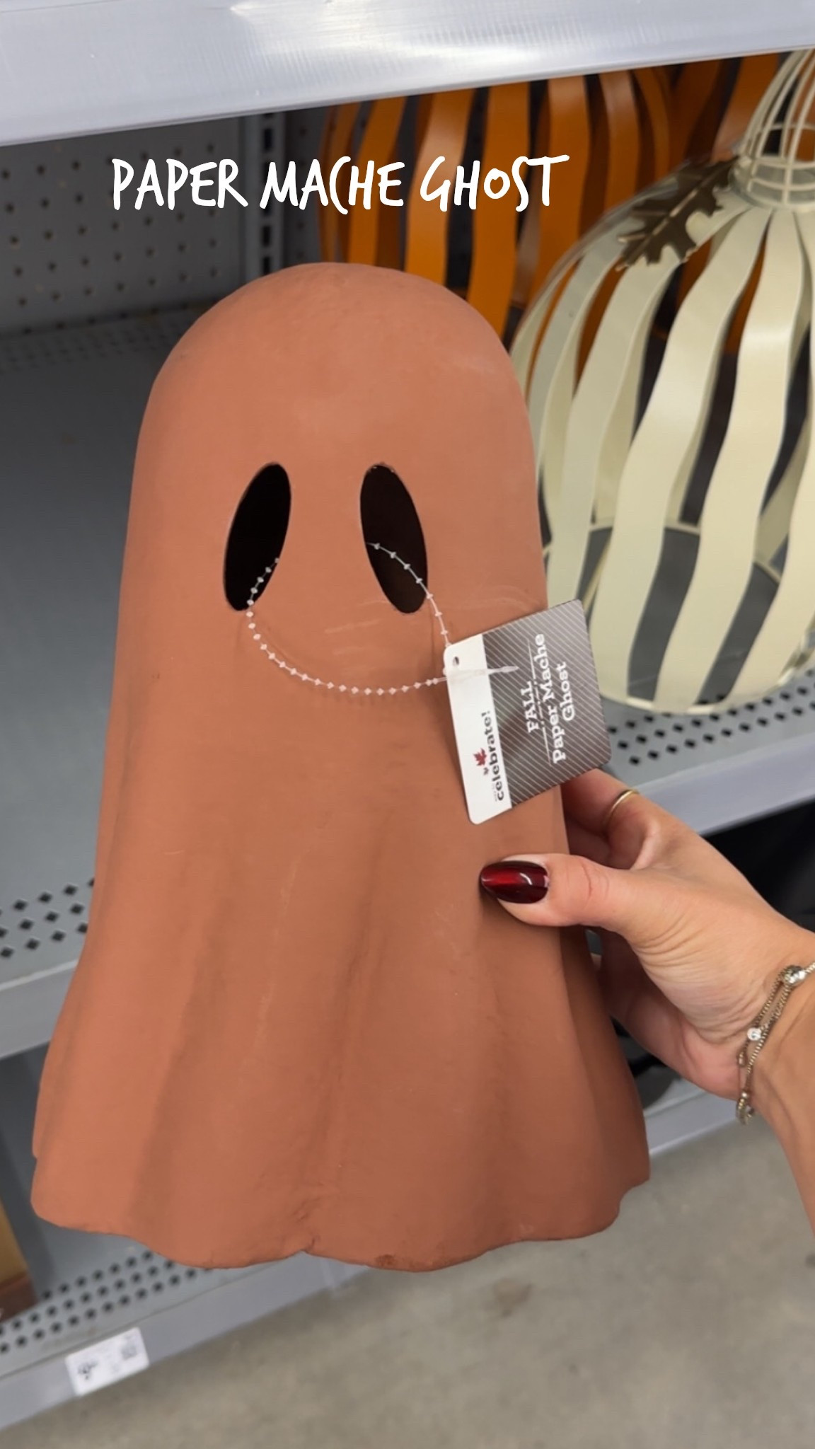 Paper Mache Ghost Tabletop Decoration, Coffee, 11", Halloween

#LTKHome #LTKFallSale #LTKSeasonal