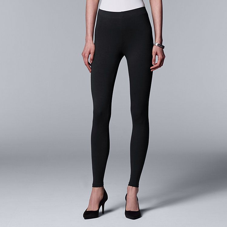 Women's Simply Vera Vera Wang Solid Leggings | Kohl's