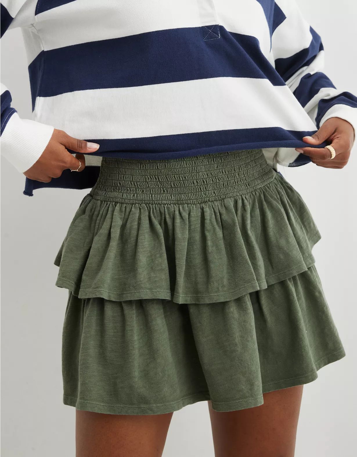 Aerie Ready-To-Ruffle Mini Skirt | Aerie