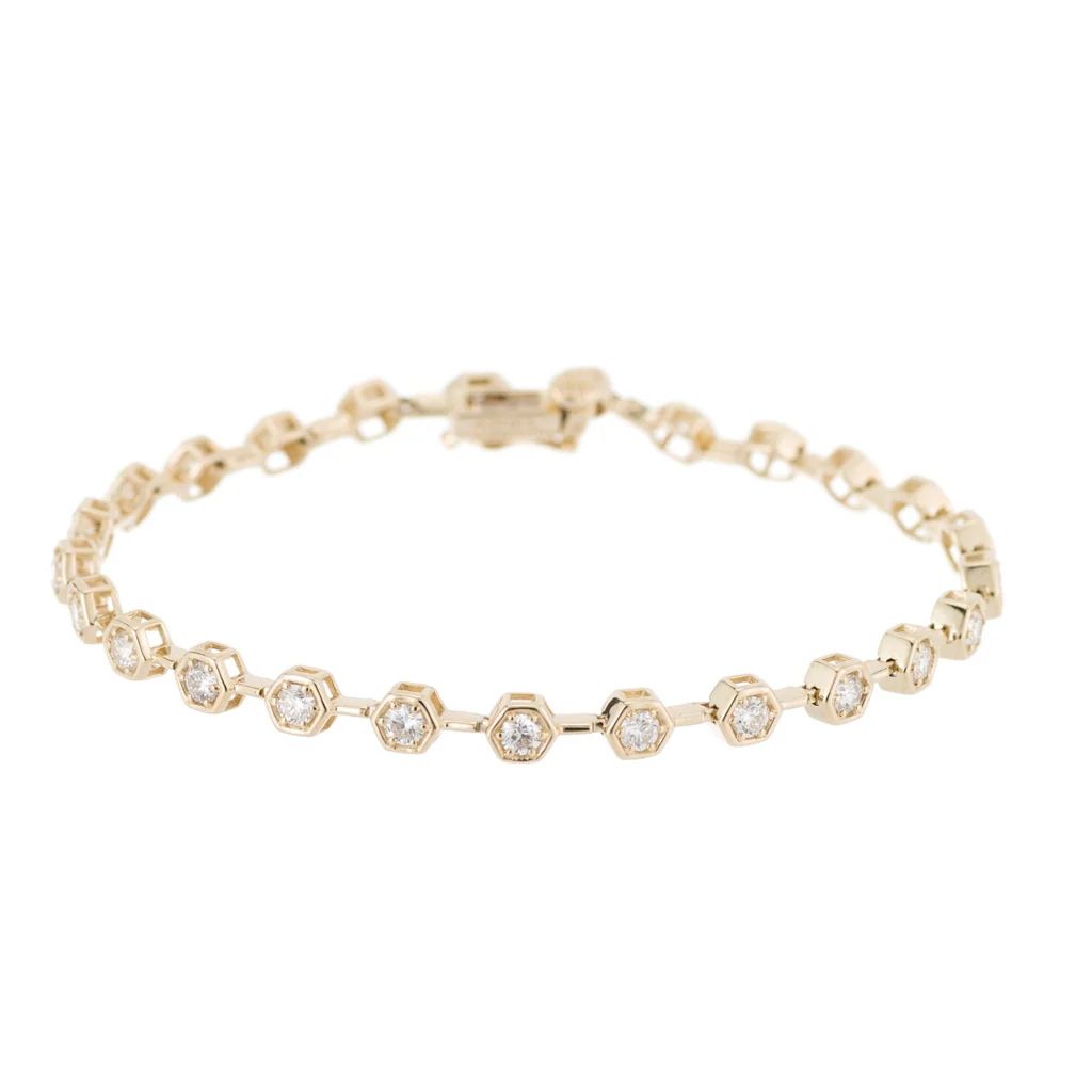 Diamond Hex Tennis Bracelet | Ariel Gordon Jewelry