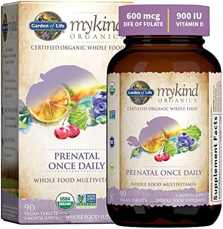 Garden of Life Prenatal Vitamin: Folate for Energy & Healthy Fetal Development, Non-constipating ... | Amazon (US)