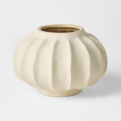 Wavy Ceramic Vase - Threshold™ designed with Studio McGee | Target