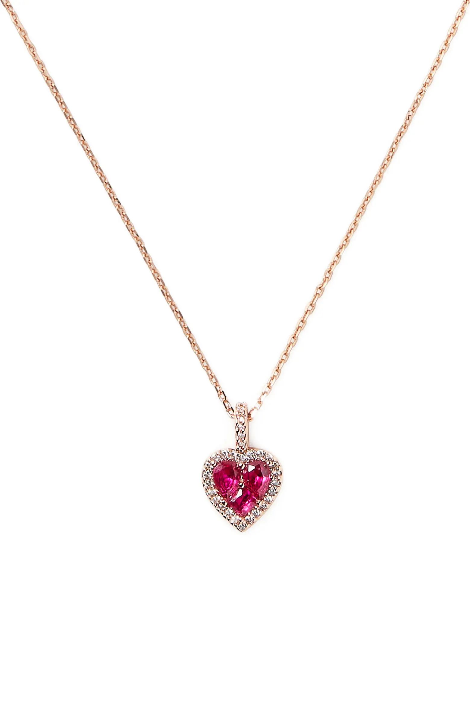 kate spade new york mini heart pendant necklace | Nordstrom | Nordstrom