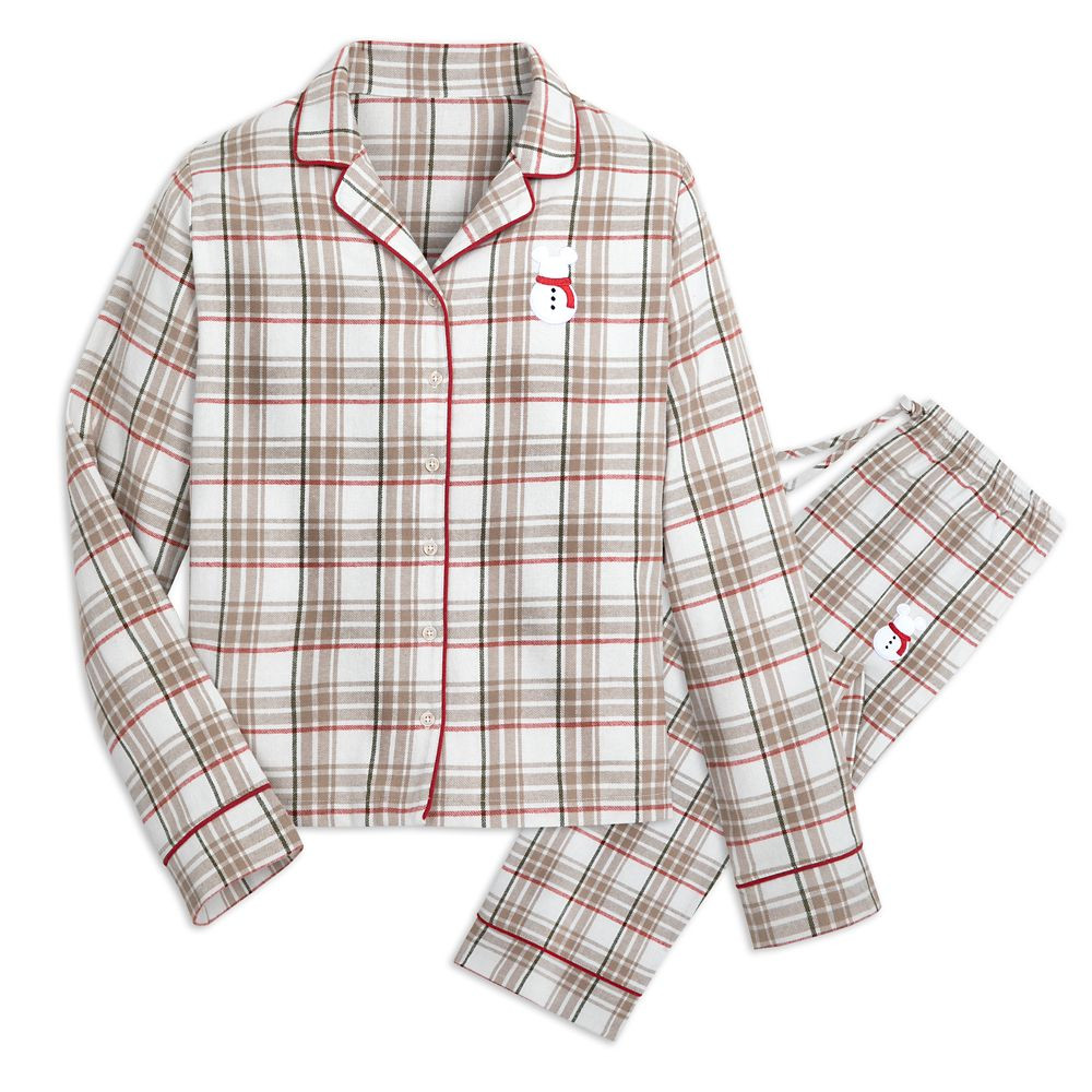 Mickey Mouse Snowman Holiday Pajama Set for Women | Disney Store | Disney Store