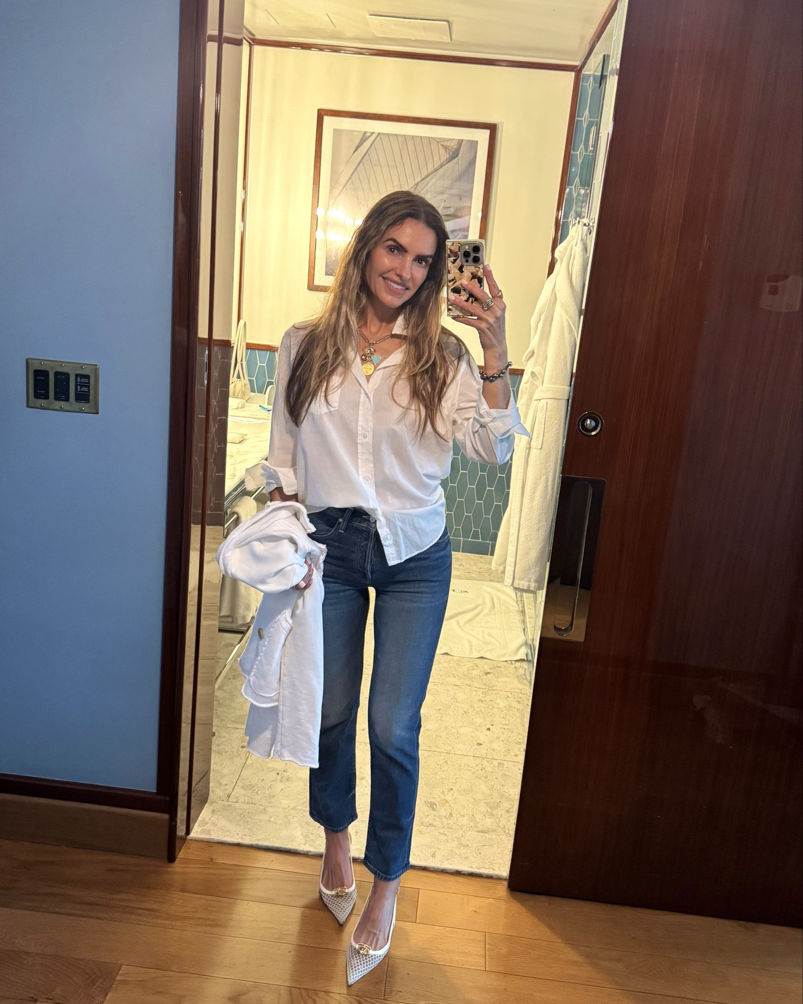 day 1 coconut grove 🥥🌴 
*arrived at our hotel mr. c & it’s fabulous
*lunch at bellini at our hotel mr. c 
*walking & shopping 
*dinner at greek restaurant AVA MediterrAegean Coconut Grove (it’s amazing) 

it was sprinkling so it was a no makeup, no problem casual night out with sweetest friends & my newest cool-girl cropped denim, fav white button-down & kitten heels (since walking to/from dinner) 

@Frank & Eileen 

#LTKootd #LTKTravel #LTKWorkwear