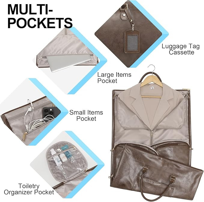 Modoker Garment Bags for Travel Carry on Suit Bags for Airplanes Duffle Bag for Women,2 in 1 Pers... | Amazon (US)