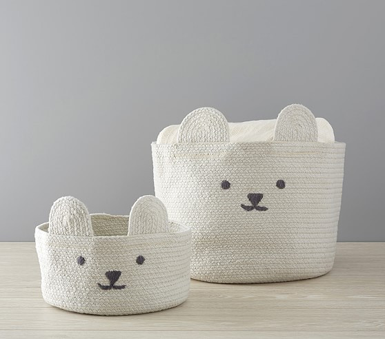 Knit Bear Storage | Pottery Barn Kids