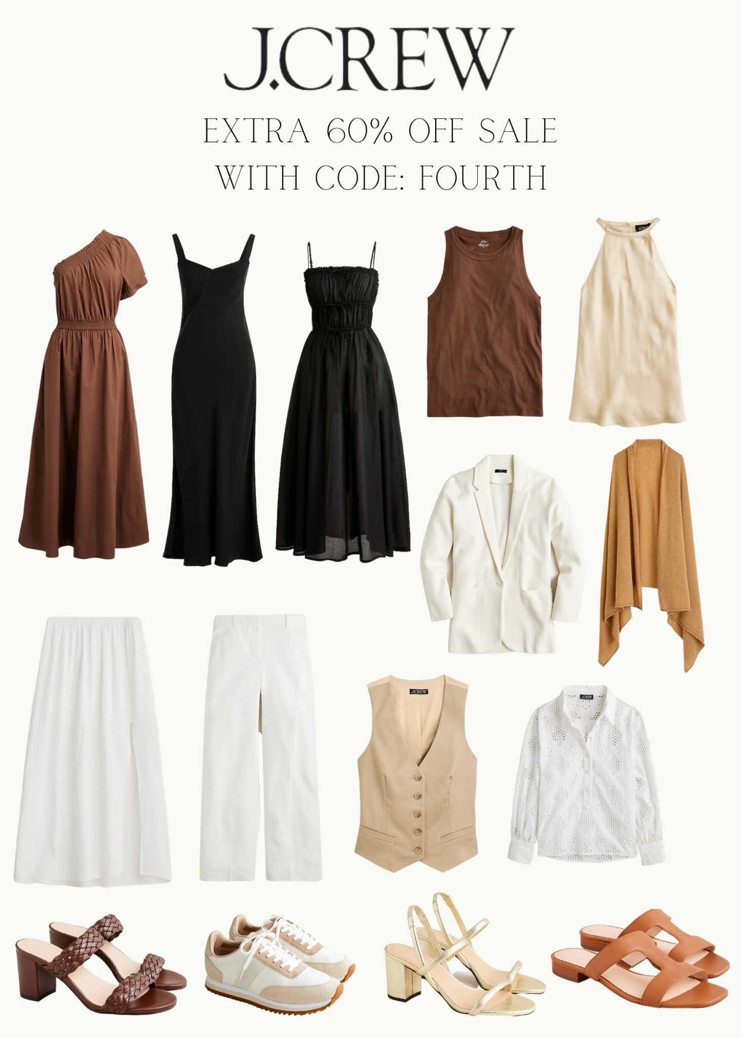 Happy 4th of July! J.Crew is having their end of season sale- so it’s the perfect time to shop staple pieces! I’ve linked my favorite women’s finds, most items come in multiple colors and patterns if you’re looking for color. They have awesome workwear pieces too for my office ladies! You get an EXTRA 60% off sale when you use code: FOURTH at checkout! 

#LTKsalealert #LTKFind #LTKstyletip