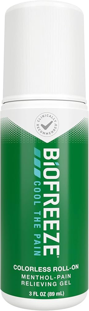 Biofreeze Roll On Pain Relief for Knee, Neck, Hip, Joint, Shoulder, & Simple Backache, Arthritis ... | Amazon (US)