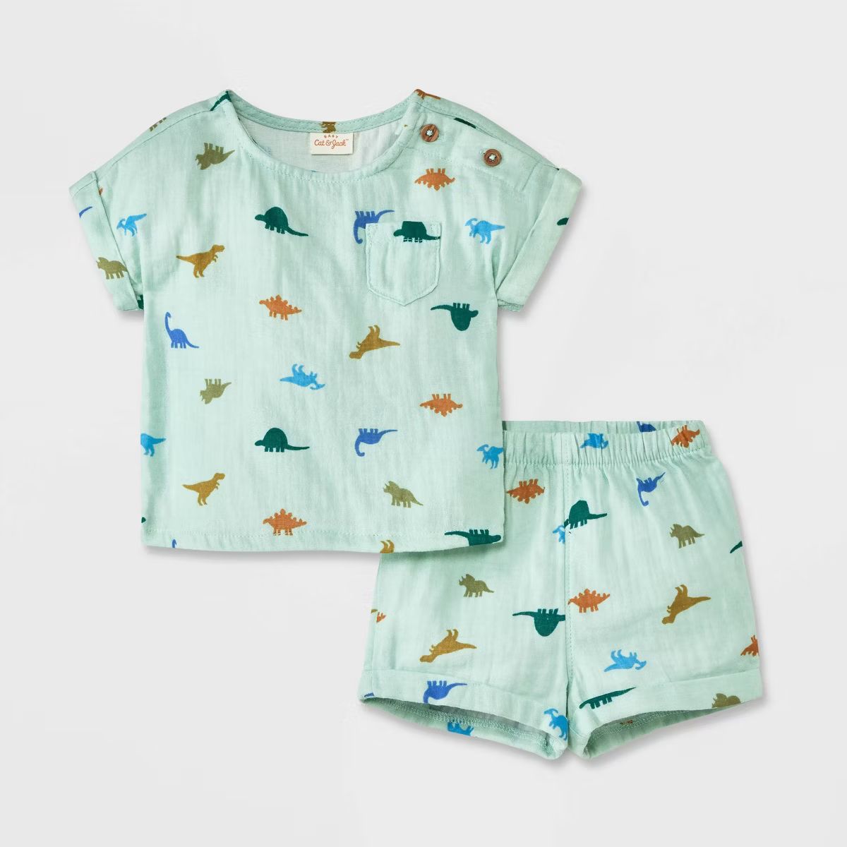 Baby Boys' Gauze Top & Shorts Set - Cat & Jack™ | Target