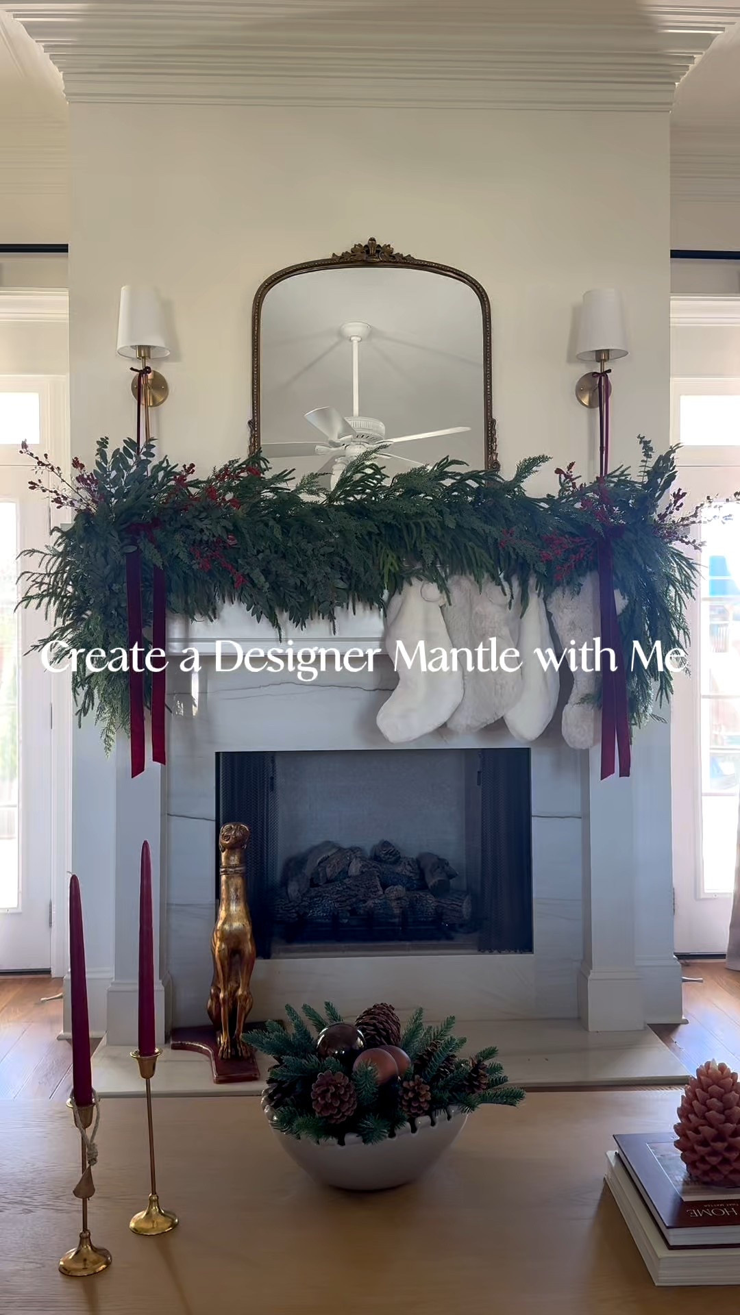 This is how to create a designer-level mantle without overthinking it 

Creating a designer mantle is all about intention ✨
I layered 2 Afloral 6ft Norfolk garlands with a 9ft Norfolk & Cypress for fullness, secured everything with mantle hangers (game changer—no more falling garland 🙌🏻), and mixed in berry stems, eucalyptus, and velvet bows for dimension. Finished with luxe faux-fur stockings for that elevated holiday look.
The result? A full, textured, designer-level mantle that stays put all season long 🤍🎄

Follow @brittanychaversdesign for more home inspo! 


#LTKHome #LTKHoliday