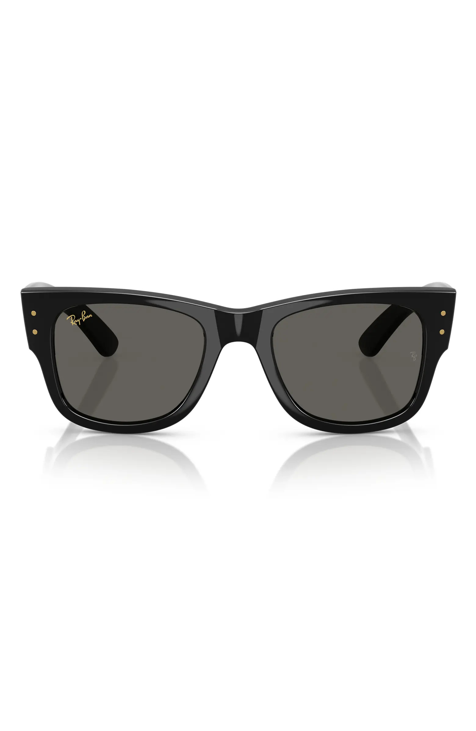 x A$AP Rocky Blacked Out Mega Wayfarer 63mm Square Sunglasses | Nordstrom