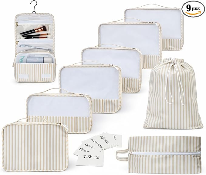Packing Cubes Set – Cute Packing Cubes for Travel, Luggage Organizer Bags for Suitcase, For Kid... | Amazon (US)