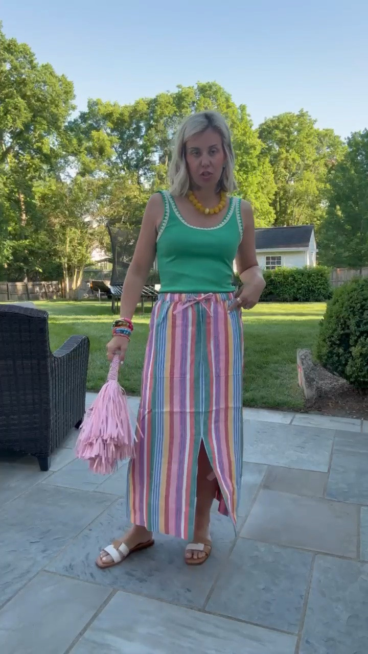 Boden favorites on sale for 25% off EVERYTHING with code 3PPA! @Boden (US) Oh the countless ways we are going to style this skirt! I’m totally going to wear this as a cover-up too. Tank - 2 Skirt - 2 Sandal - 8 tts

#LTKootd #LTKSaleAlert