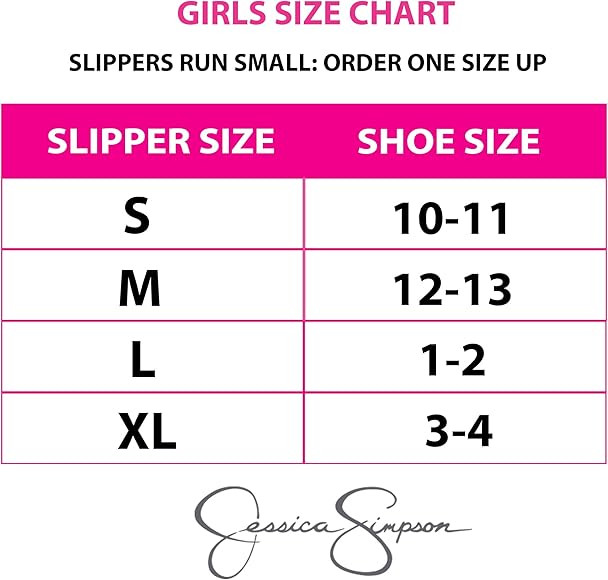 Jessica Simpson Girls Comfy Slippers - Cute Faux Fur Slip-on Shoes Memory Foam House Slipper | Amazon (US)