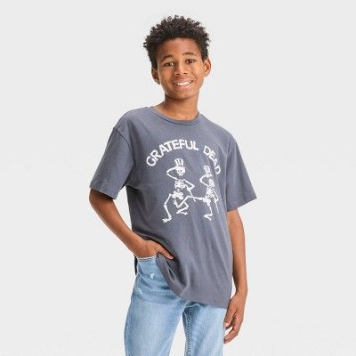 Boys' Grateful Dead Short Sleeve Graphic T-Shirt - art class™ Gray | Target