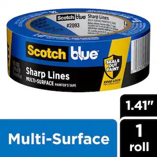 3M ScotchBlue 1.41 in. x 60 yds. Sharp Lines Multi-Surface Painter's Tape with Edge-Lock 2093-36C... | The Home Depot