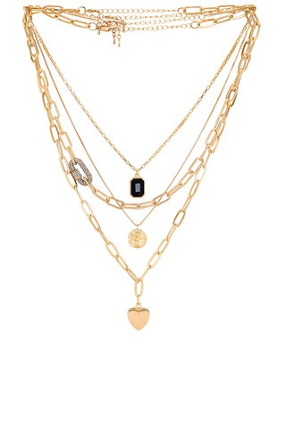 Amber Sceats Layered Pendant Necklace in Gold from Revolve.com | Revolve Clothing (Global)