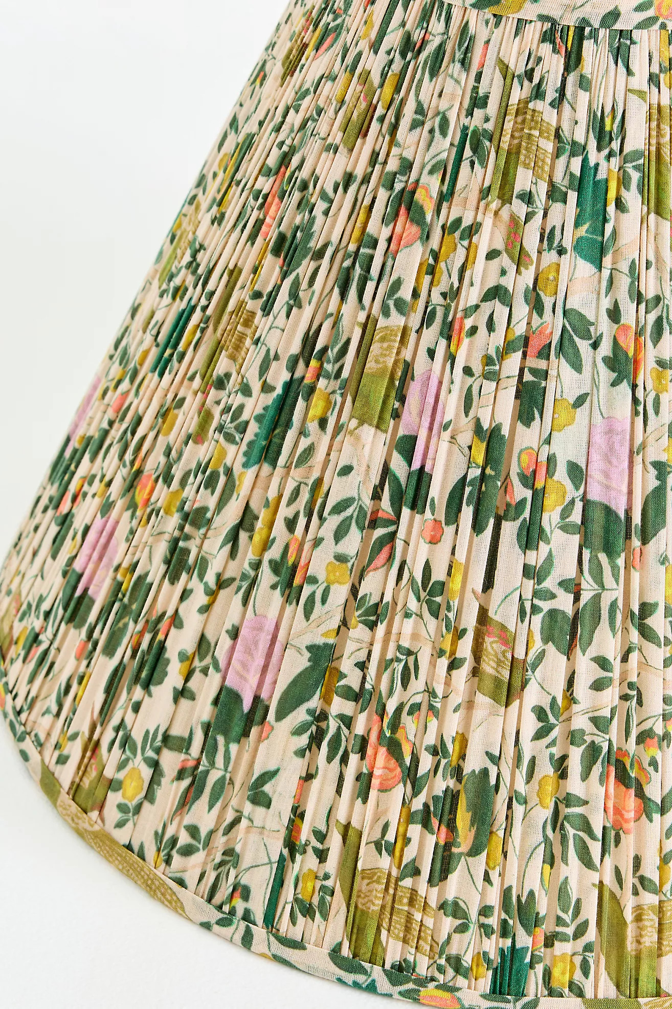 Ruched Empire Printed Lamp Shade | Anthropologie (US)