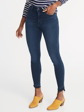 High-Rise Built-In Warm Released-Hem Rockstar Super Skinny Jeans for Women | Old Navy US
