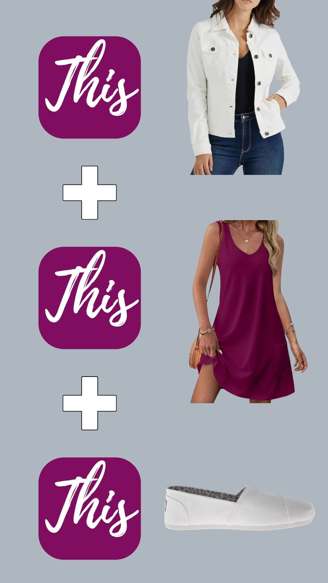 The perfect pairing! So stylish and moves from season to season! The perfect jeans jacket paired with the perfect dress and some comfy slip-on Skechers! It's just what you need! Fall style made simple! Be a Fashionista! 

 #LTKActive #LTKSaleAlert #LTKStyleTip