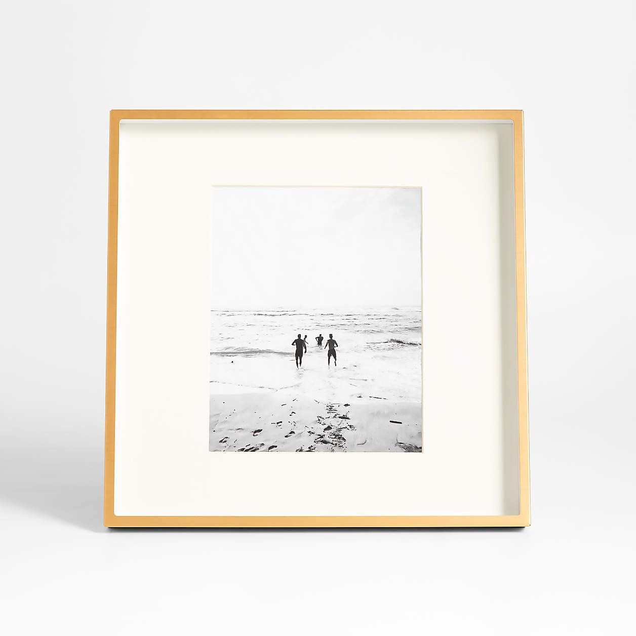 Brushed Brass 8x10 Picture Frame + Reviews | Crate & Barrel | Crate & Barrel