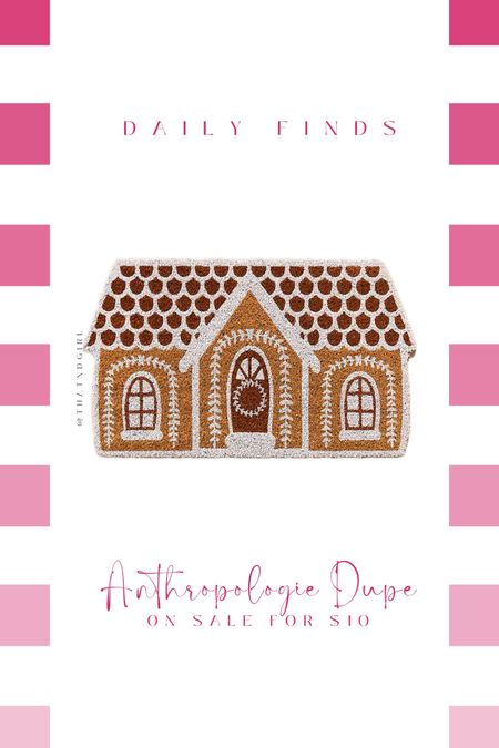 The cutest gingerbread doormat for the holidays!! This Anthropologie dupe is on sale for only $10!!

#LTKSeasonal #LTKHolidaySale #LTKHoliday