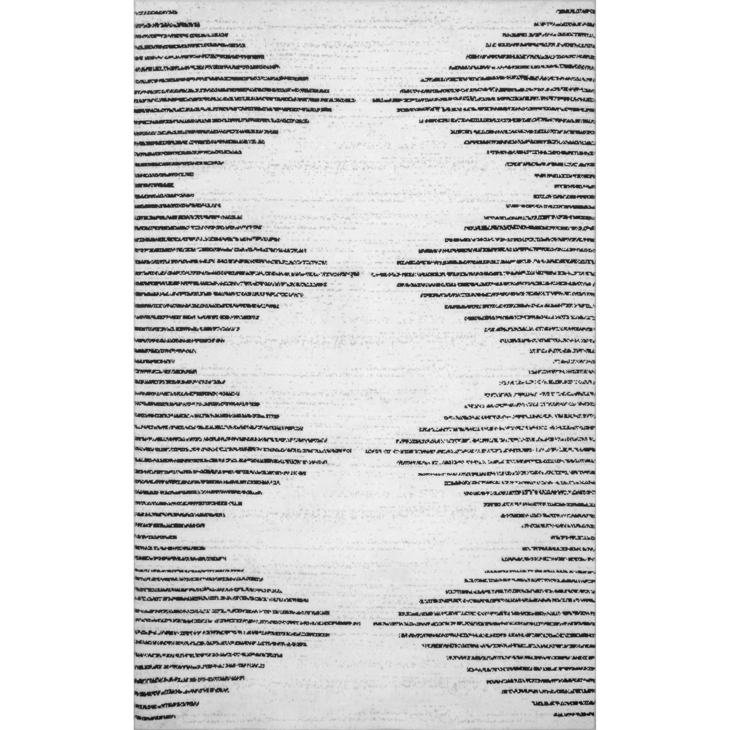 nuLOOM Romina Machine Washable Diamond Stripes Area Rug, 8' Square, White | Walmart (US)