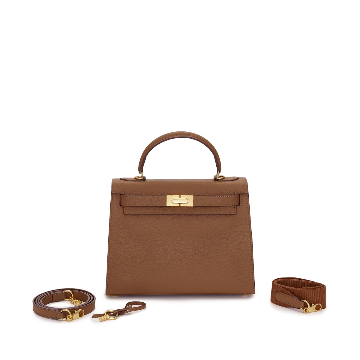 Supersize Evie Leather Bag Tan | Lily and Bean