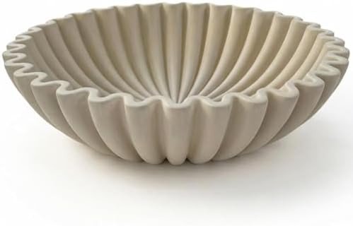 OAKOA Concrete Decorative Bowl - Organic Modern Home Decor Bowl - Decorative Objects - Cement Fru... | Amazon (US)