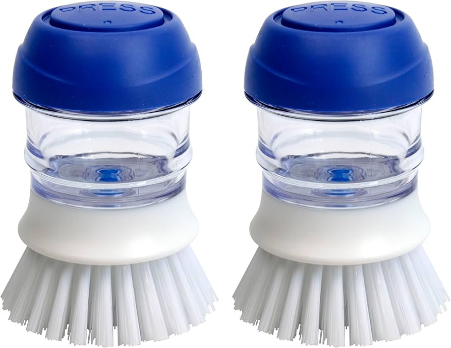 CELOX 2 Pack Dish Brush with Soap Dispenser for Kitchen Cleaning | Amazon (US)