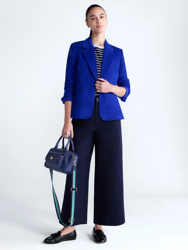 Free Assembly Women's and Women's Plus The Belmont Single Breasted Corduroy Blazer, Sizes XS-4X | Walmart (US)