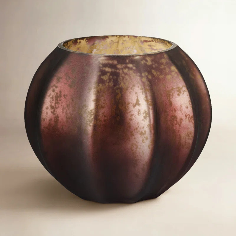 Midnight Pumpkin Mercury Pumpkin Candle, Black and Orange | Wayfair North America