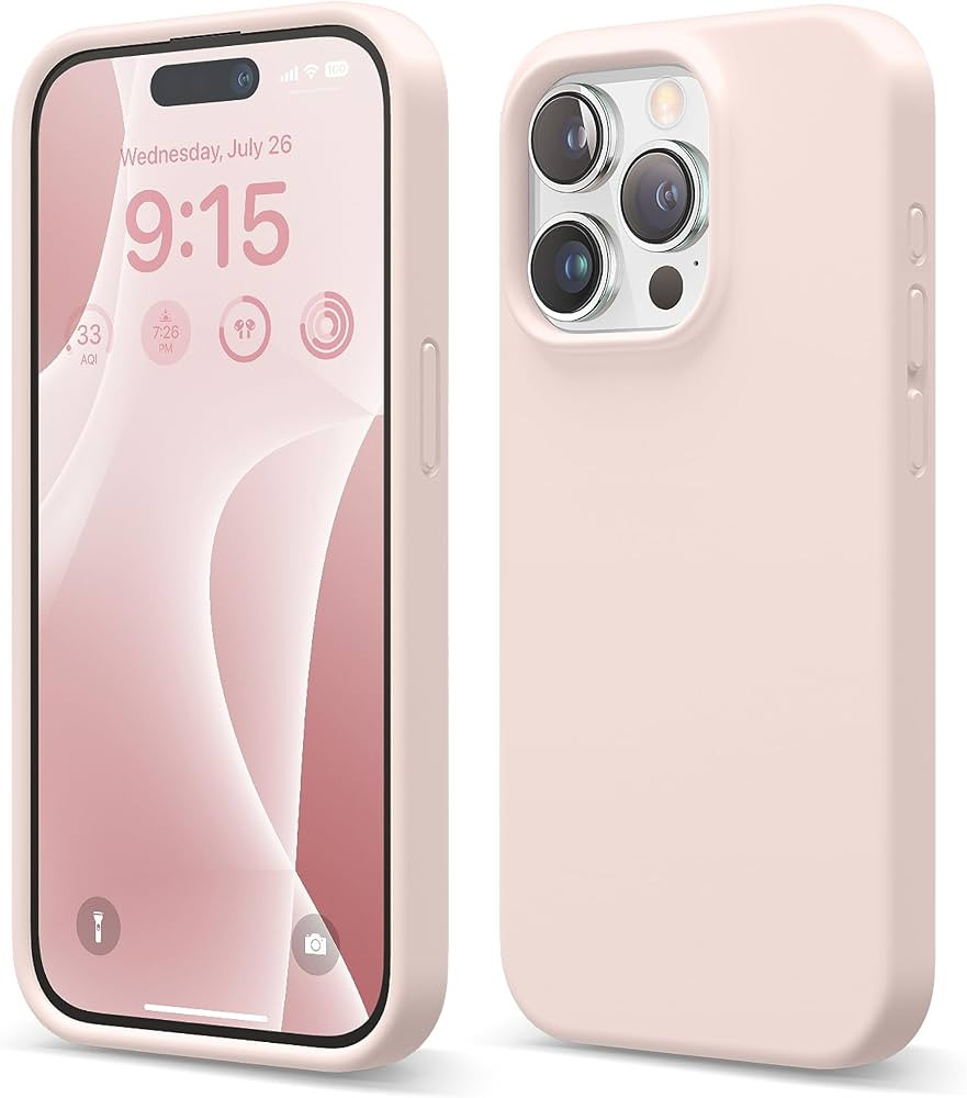 elago Compatible with iPhone 15 Pro Case, Liquid Silicone Case, Full Body Protective Cover, Shock... | Amazon (US)