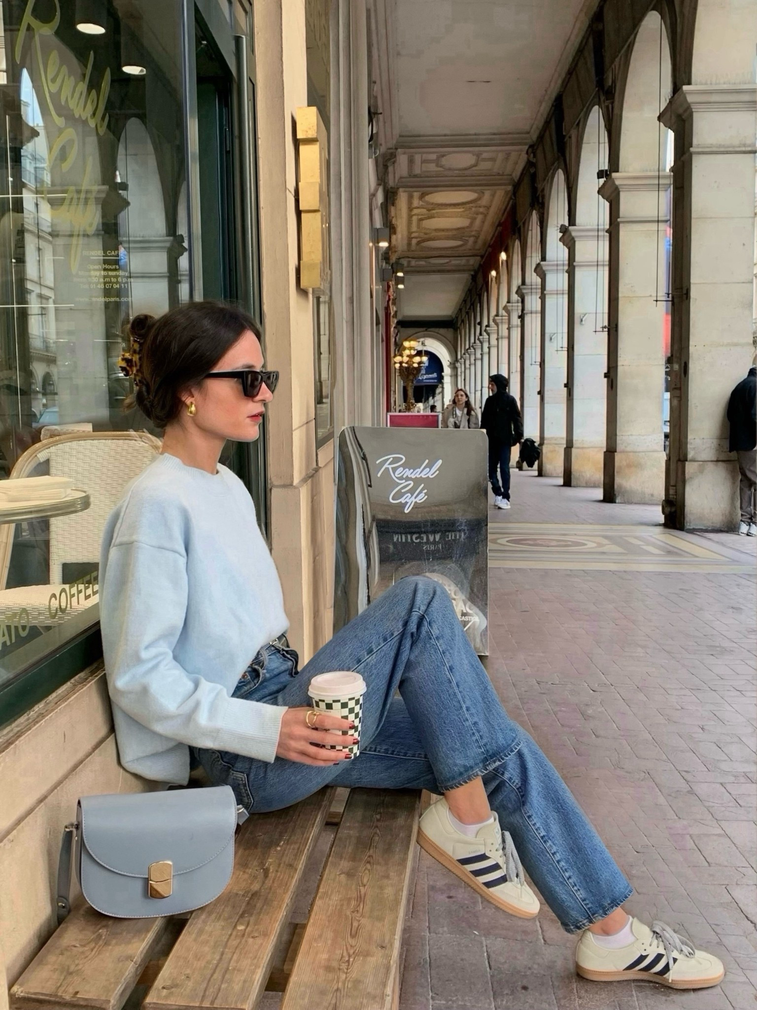Casual outfit with baby blue 