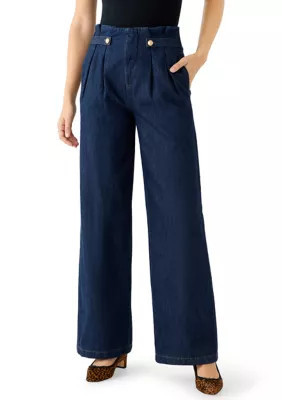 DKNY Jeans Women's Wide Leg Denim Trousers, 30 | Belk