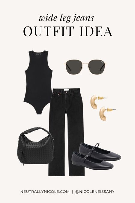 Wide leg jeans outfit

// wide leg denim outfit, how to style wide leg jeans, how to wear wide leg jeans, spring outfit, spring outfits, casual outfit, school outfit, work outfit, brunch outfit, date night outfit, spring denim trends, spring jeans trends, spring trends, spring fashion trends, spring shoes, spring shoe trends, sleeveless bodysuit, black jeans outfit, black denim outfit, ballet flats, round eye sunglasses, teardrop earrings, woven tote bag, woven purse, Abercrombie jeans, Abercrombie denim, Quay, Amazon fashion, Dolce Vita, Lulus, neutral outfit, neutral fashion, neutral style, Nicole Neissany, Neutrally Nicole, neutrallynicole.com (4.16)

#LTKSeasonal #LTKshoecrush #LTKitbag #LTKstyletip #LTKfindsunder50 #LTKfindsunder100 #LTKsalealert