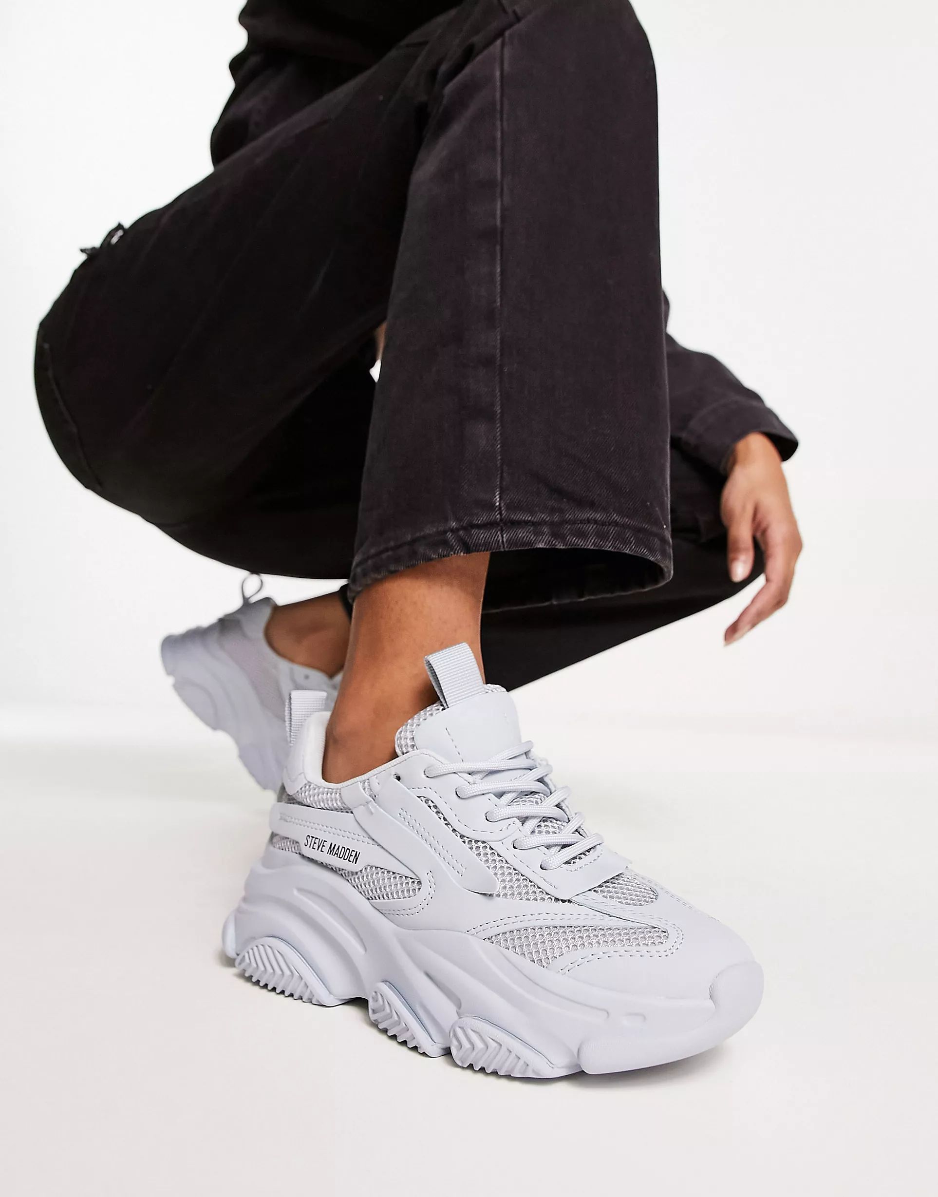 Steve Madden Possession sneakers in light blue | ASOS (Global)