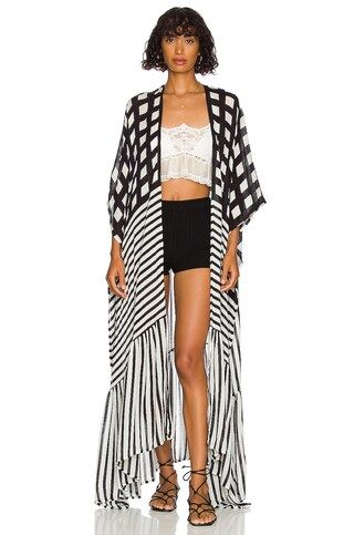 Free People Kenna Kimono in Natural from Revolve.com | Revolve Clothing (Global)